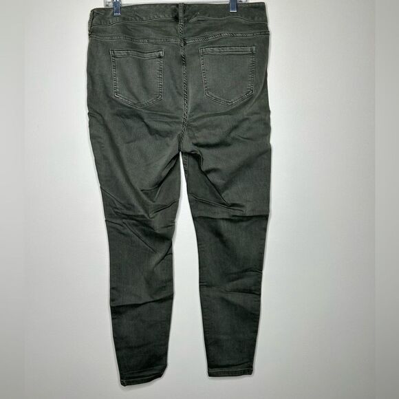 Torrid Denim Olive Green Skinny Jeans 16R - Picture 3 of 4